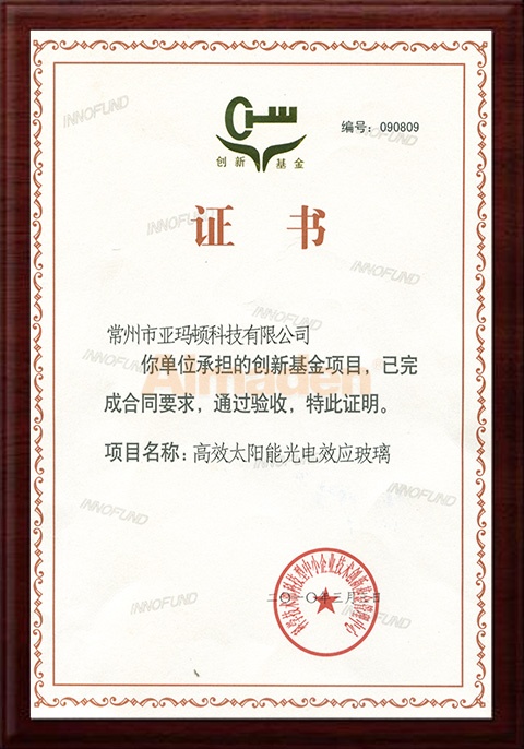 公司前身常州市人生就是搏科技有限承担创新基金项目验收证书.jpg